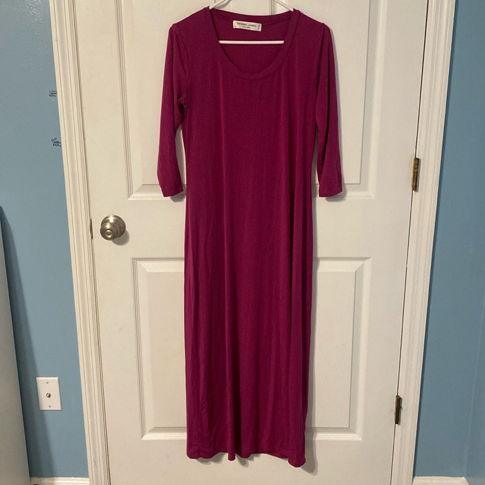 Sonnet James Marni Maxi Dress Size M in Fuschia